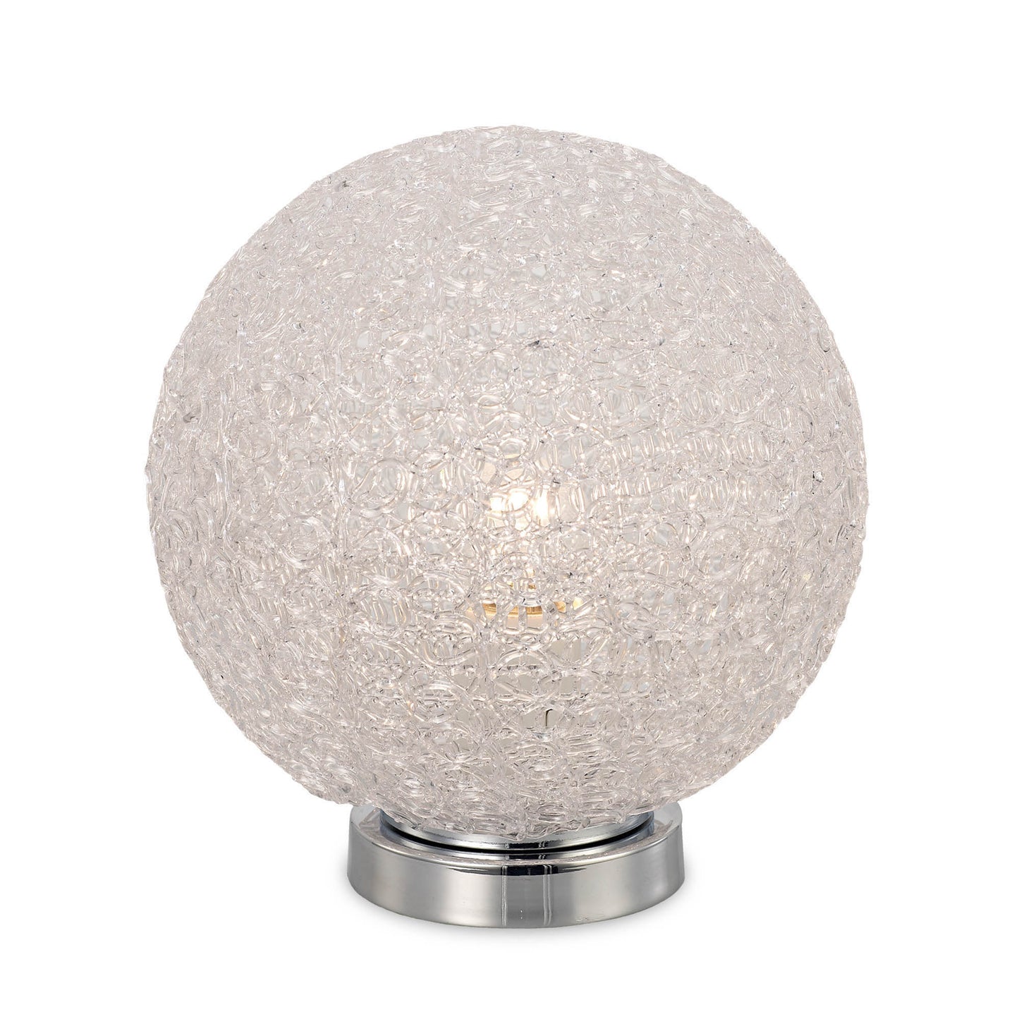 Bola Table Lamp 20cm Round 1 x E27, Chrome by Mantra