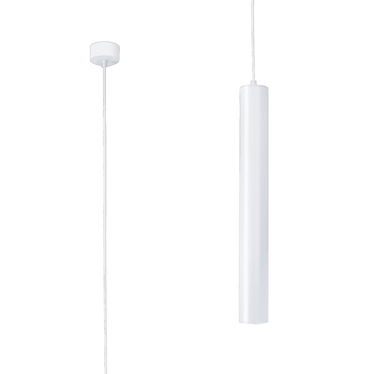 Bolonia 1 Light Pendant, 7W LED, CCT Switchable 2700/3200/4000K, 970/1050/1058lm, White, 3yrs Warranty by Mantra