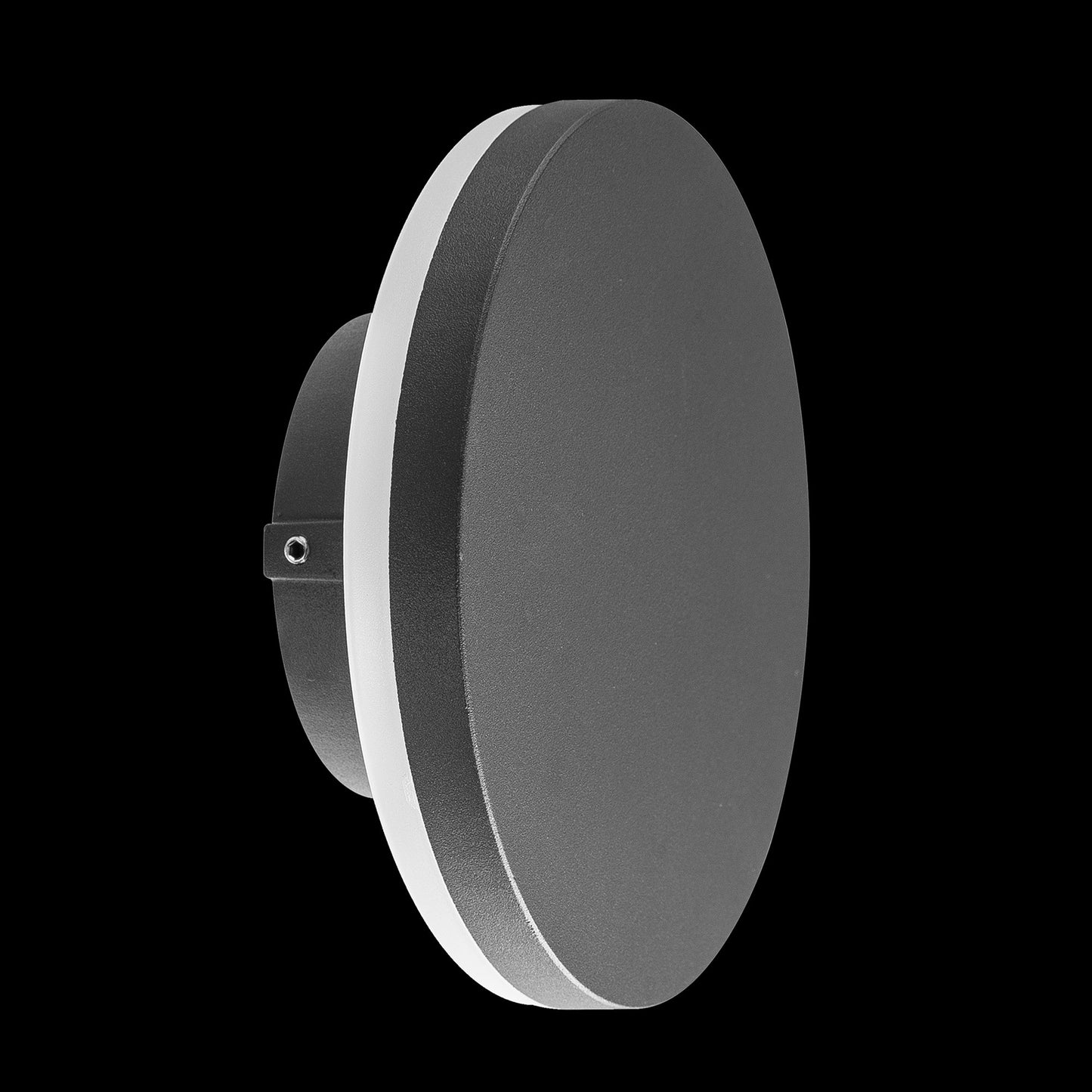 Bora Round Wall Lamp, 9.6W LED, 3000K, 720lm, IP54, Anthracite, 3yrs Warranty by Mantra