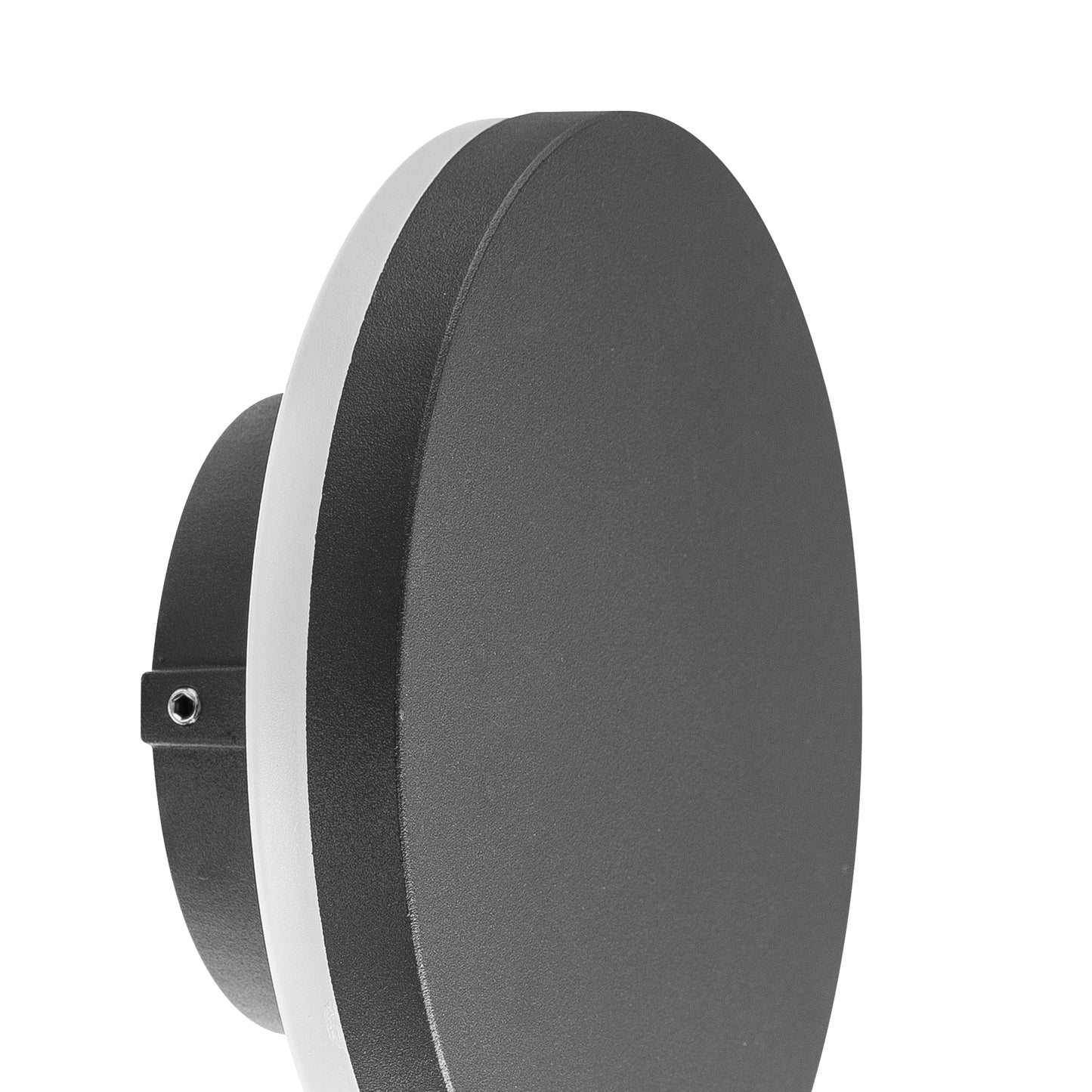 Bora Round Wall Lamp, 9.6W LED, 3000K, 720lm, IP54, Anthracite, 3yrs Warranty by Mantra