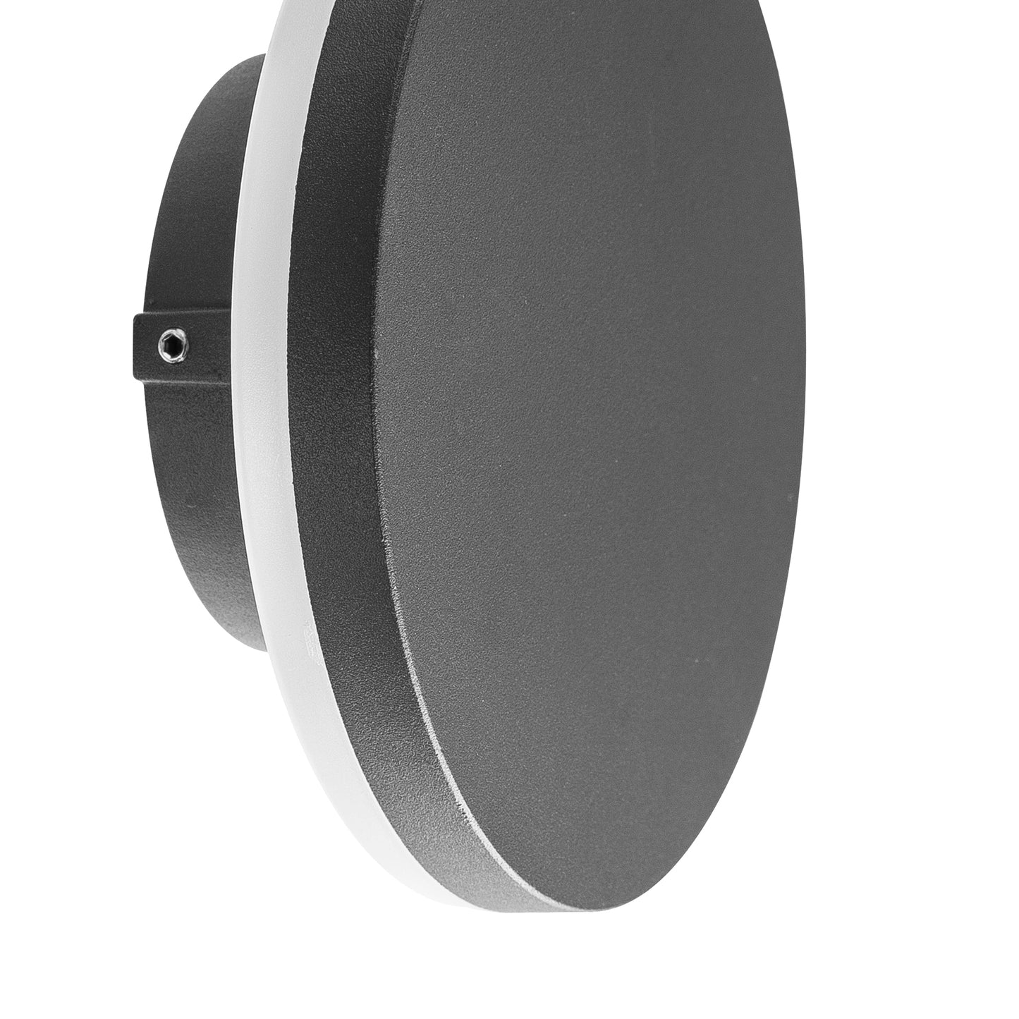 Bora Round Wall Lamp, 9.6W LED, 3000K, 720lm, IP54, Anthracite, 3yrs Warranty by Mantra