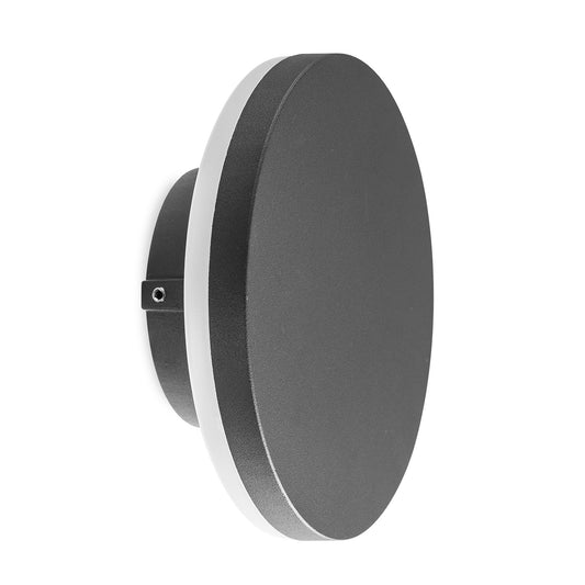 Bora Round Wall Lamp, 9.6W LED, 3000K, 720lm, IP54, Anthracite, 3yrs Warranty by Mantra