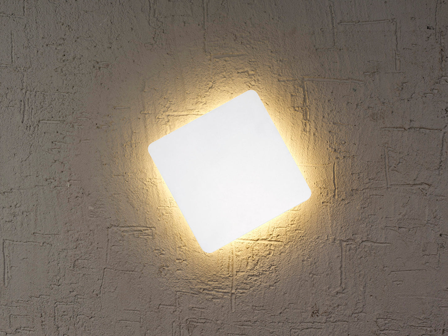 Bora Bora Wall Light 13cm Square 6W LED 3000K, 540lm, Matt White, 3yrs Warranty by Mantra