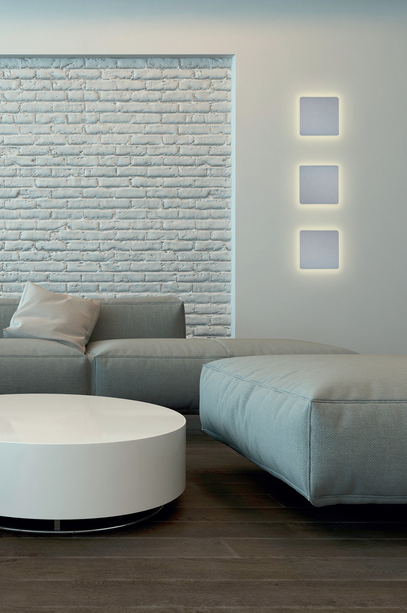 Bora Square Wall Lamp, 9.6W LED, 3000K, 720lm, IP54, White, 3yrs Warranty by Mantra