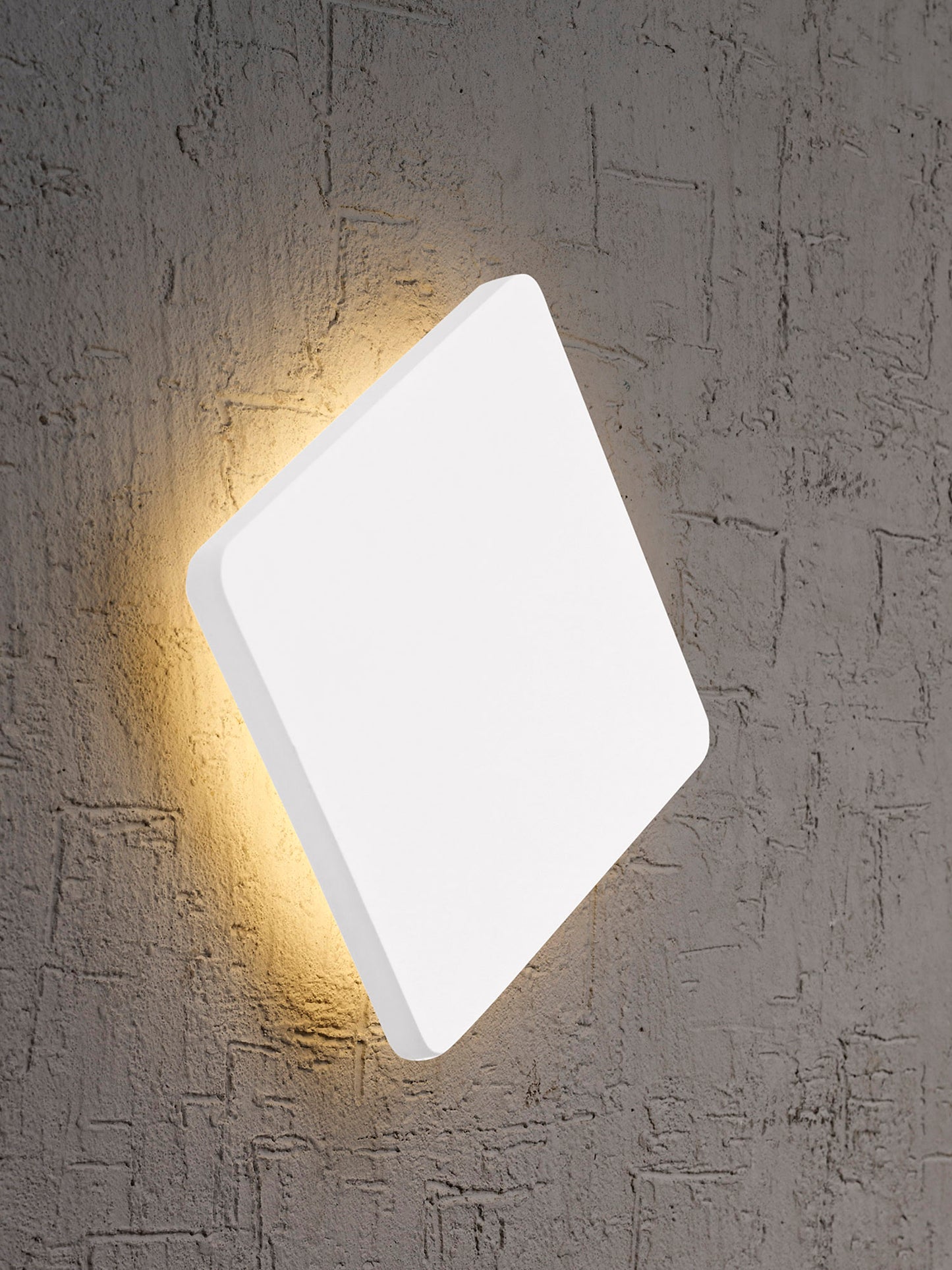 Bora Bora Wall Light 18cm Square 12W LED 3000K, 1080lm, Matt White, 3yrs Warranty by Mantra