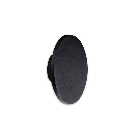 Bora Bora Wall Light 13.5cm Round 6W LED 3000K, 540lm, Matt Black, 3yrs Warranty by Mantra