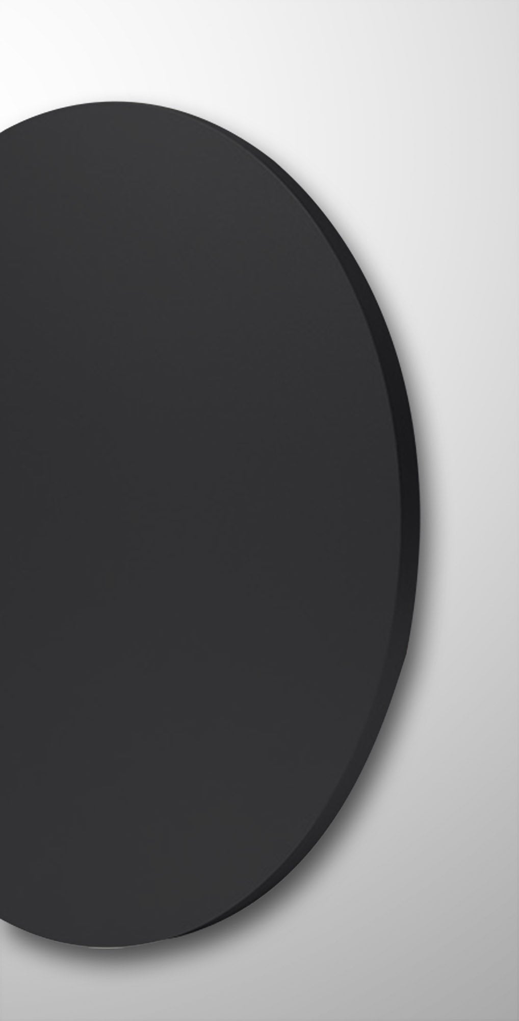 Bora Bora Wall Light 18cm Round 8W LED 3000K, 1080lm, Matt Black, 3yrs Warranty by Mantra