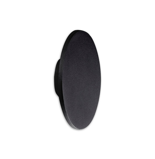 Bora Bora Wall Light 18cm Round 8W LED 3000K, 1080lm, Matt Black, 3yrs Warranty by Mantra