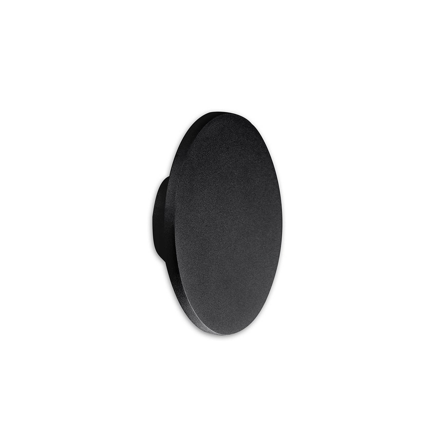 Bora Bora Wall Light 13.5cm Round 6W LED 2700K, 540lm, Matt Black, 3yrs Warranty by Mantra