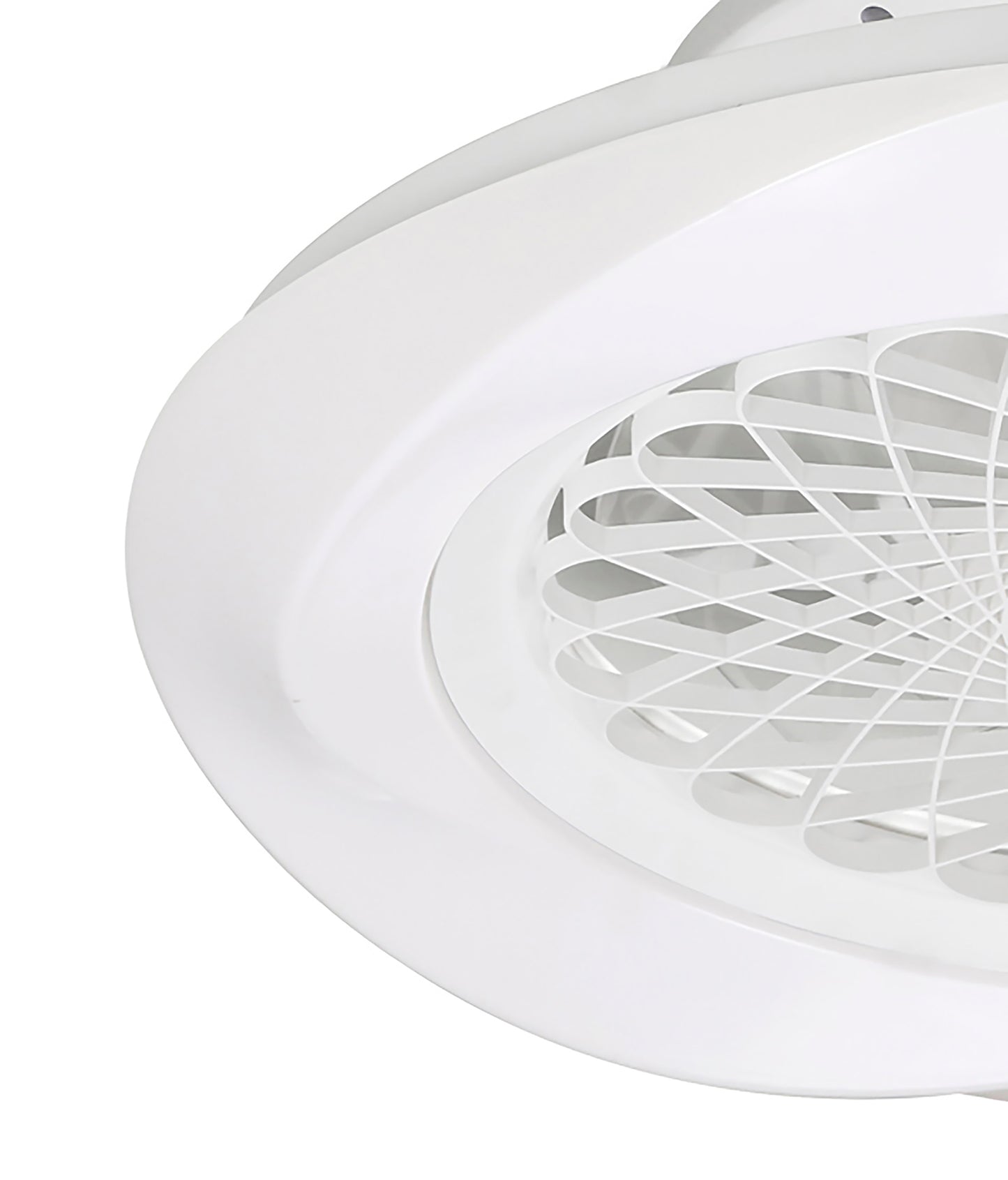 Boreal 70W LED Dimmable Ceiling Light With Built-In 35W DC Reversible Fan, White Finish C/W Remote Control, 4200lm by Mantra