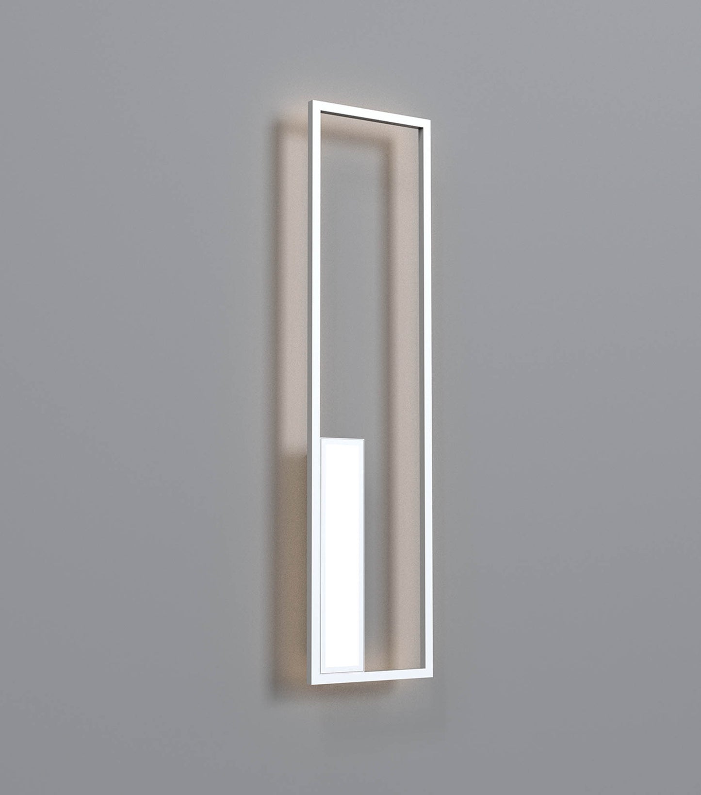 Boutique Rectangle Wall Lamp, 50W LED, 3000K, 2740lm, White, 3yrs Warranty by Mantra