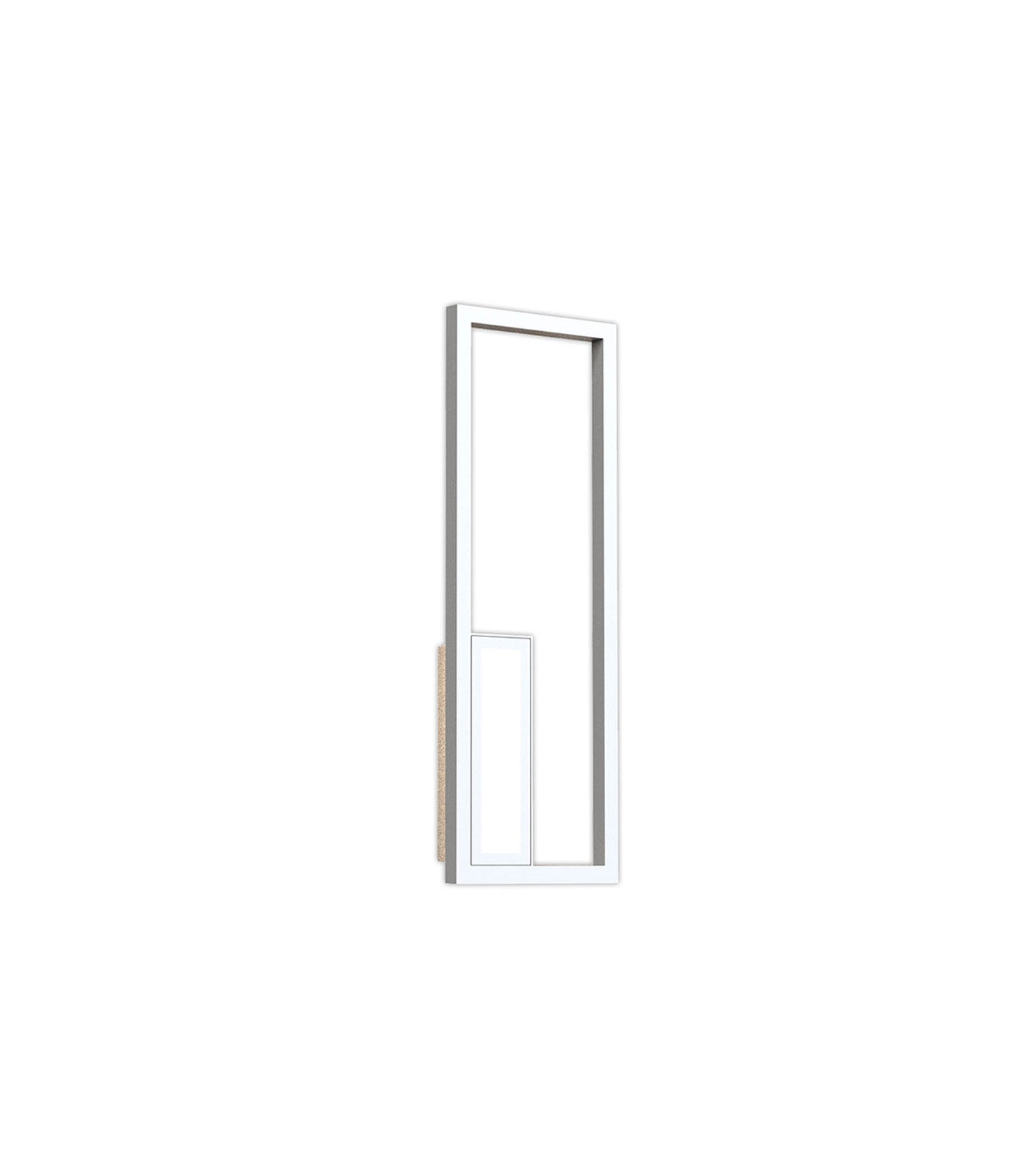 Boutique Rectangle Wall Lamp, Dimmable, 21W LED, 3000K, 1130lm, White, 3yrs Warranty by Mantra