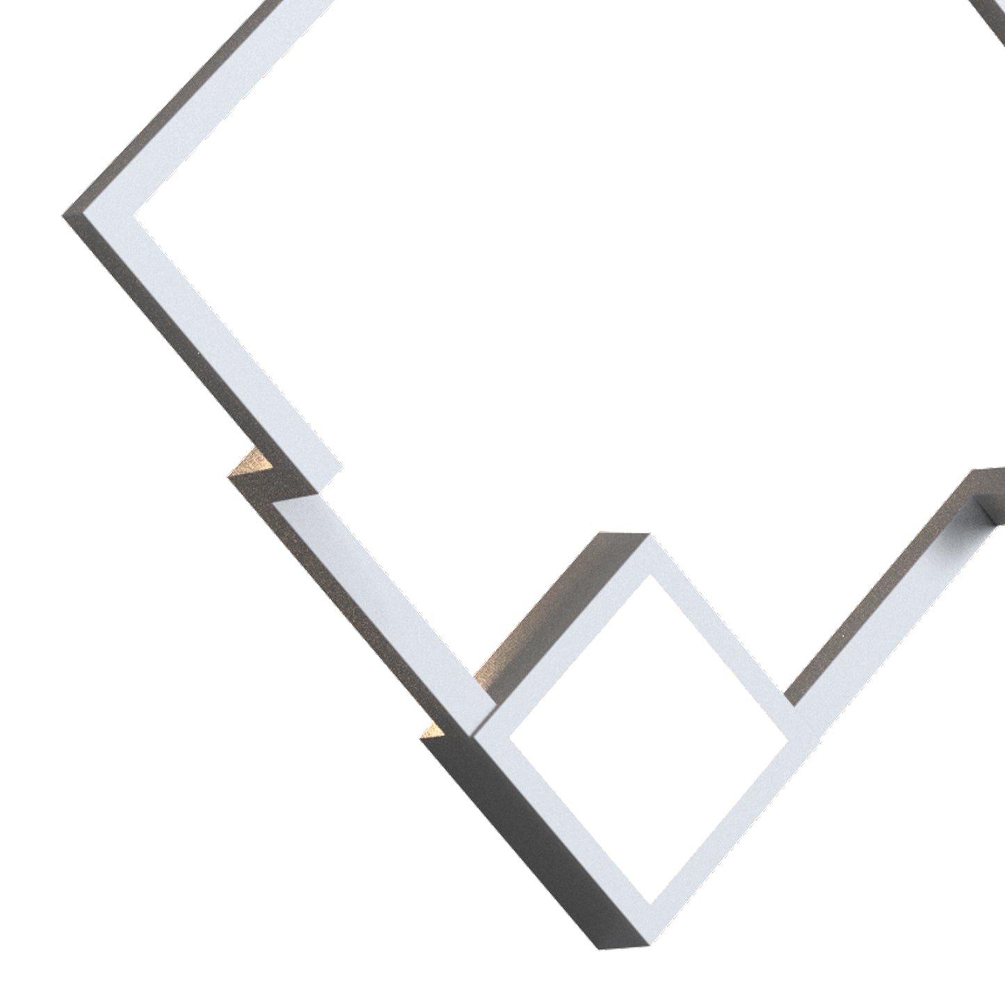 Boutique Square Wall Lamp, Dimmable, 25W LED, 3000K, 1370lm, White, 3yrs Warranty by Mantra
