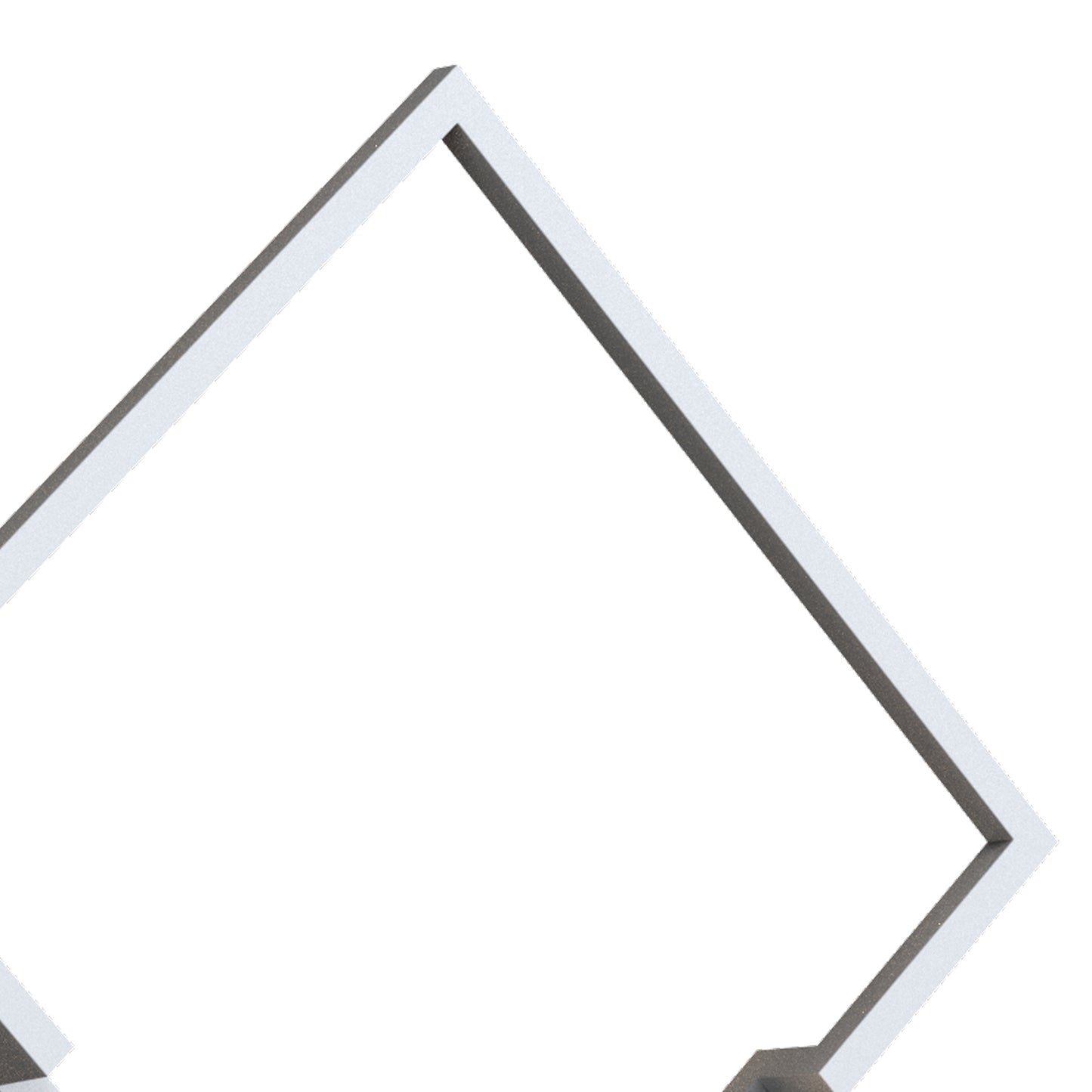 Boutique Square Wall Lamp, Dimmable, 25W LED, 3000K, 1370lm, White, 3yrs Warranty by Mantra