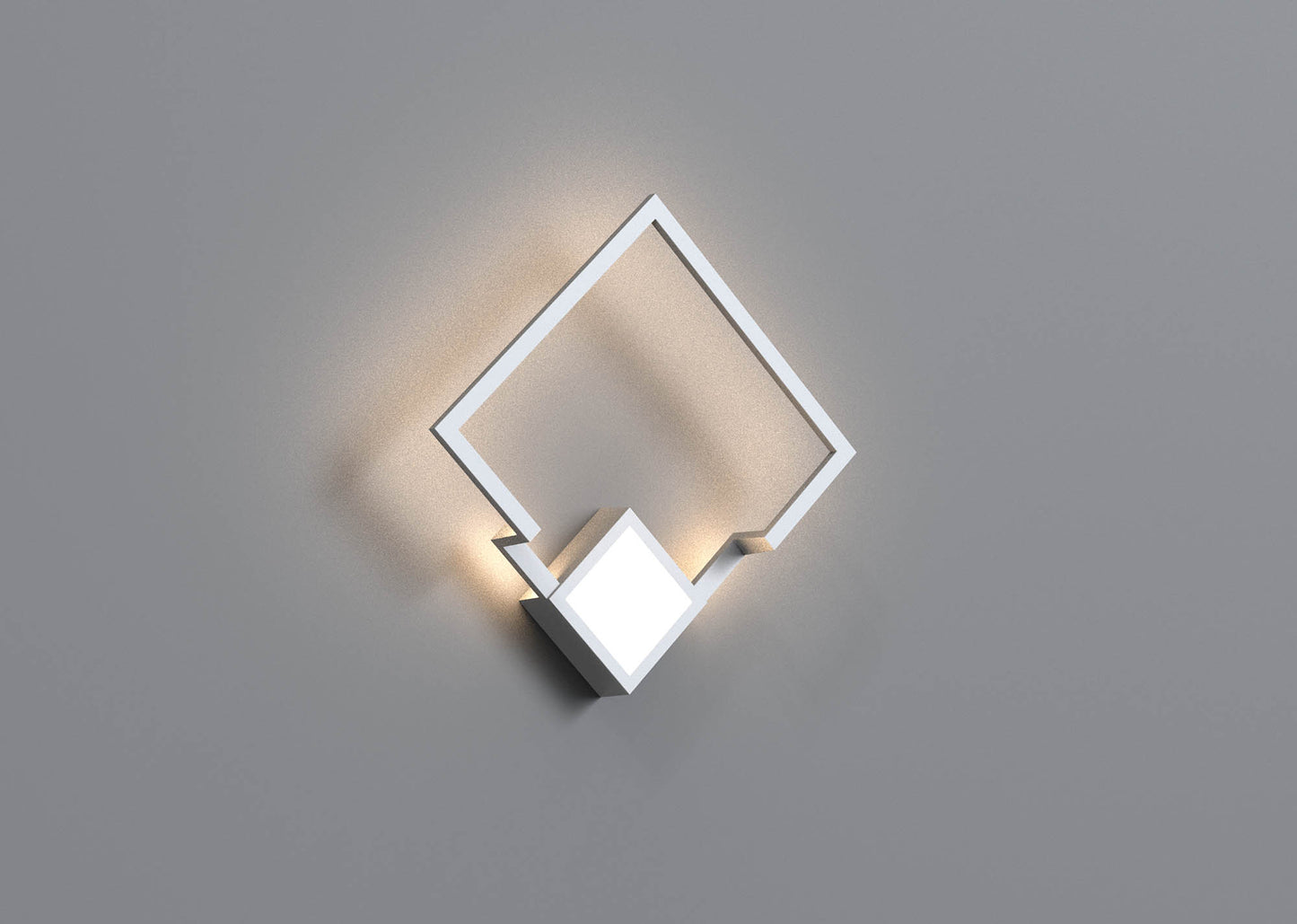 Boutique Square Wall Lamp, Dimmable, 18W LED, 3000K, 1150lm, White, 3yrs Warranty by Mantra