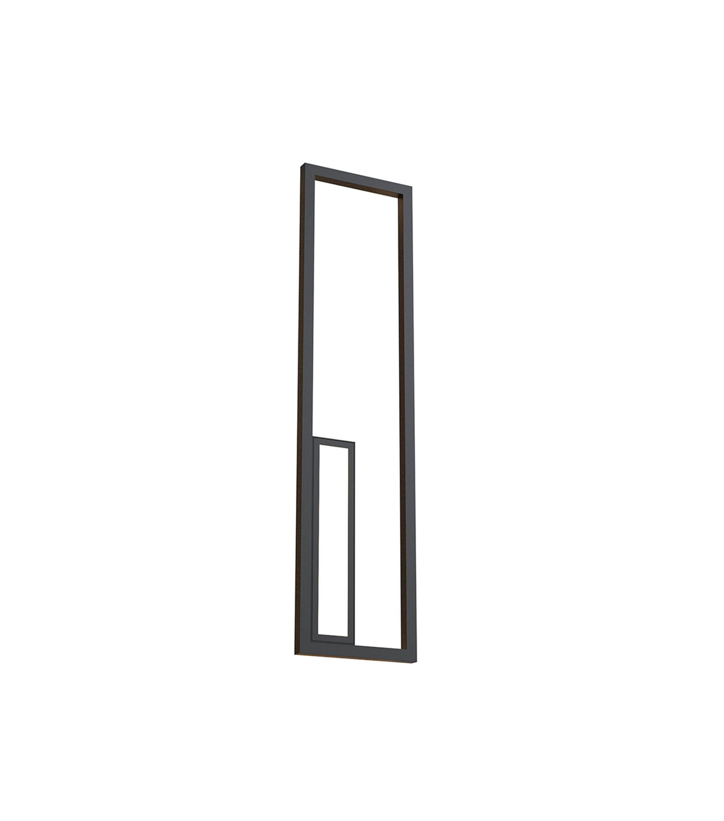 Boutique Rectangle Wall Lamp, Dimmable, 40W LED, 3000K, 2250lm, Black, 3yrs Warranty by Mantra