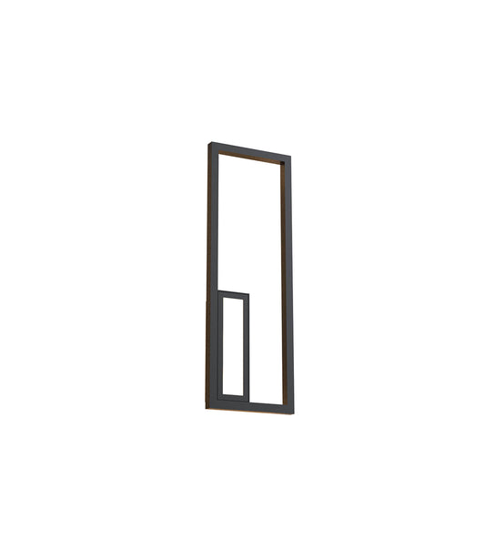 Boutique Rectangle Wall Lamp, 21W LED, 3000K, 1130lm, Black, 3yrs Warranty by Mantra