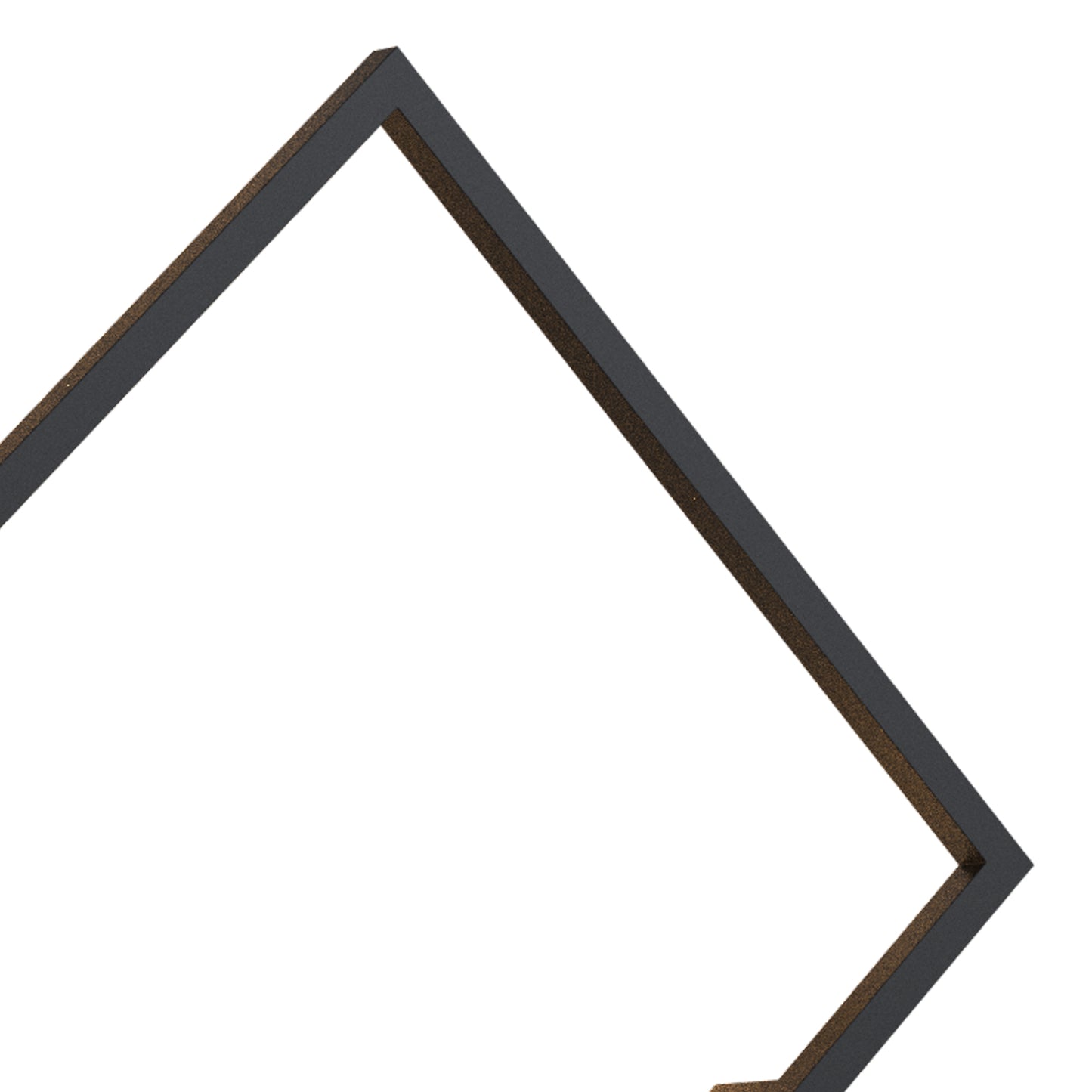 Boutique Square Wall Lamp, Dimmable, 25W LED, 3000K, 1370lm, Black, 3yrs Warranty by Mantra