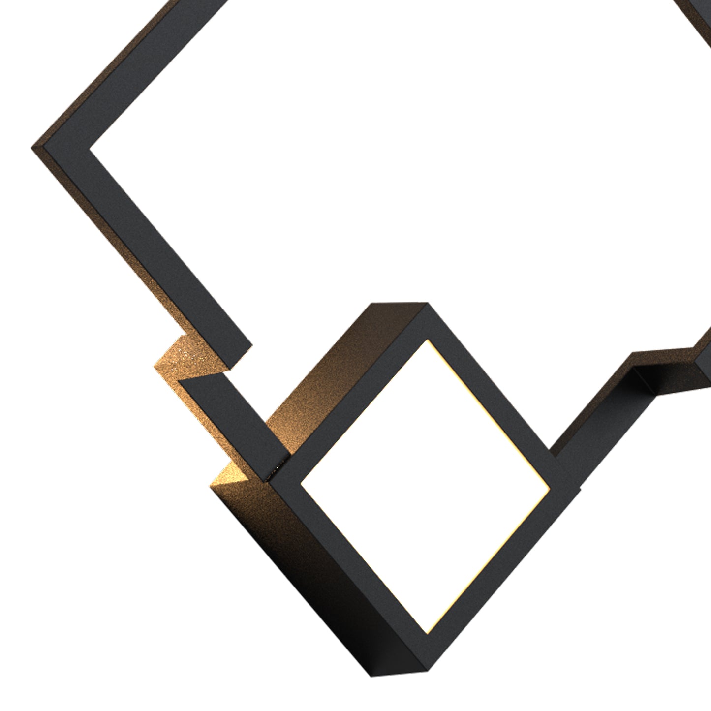 Boutique Square Wall Lamp, 18W LED, 3000K, 1150lm, Black, 3yrs Warranty by Mantra