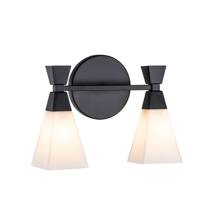 Bowtie 2lt Wall Light - Matte Black