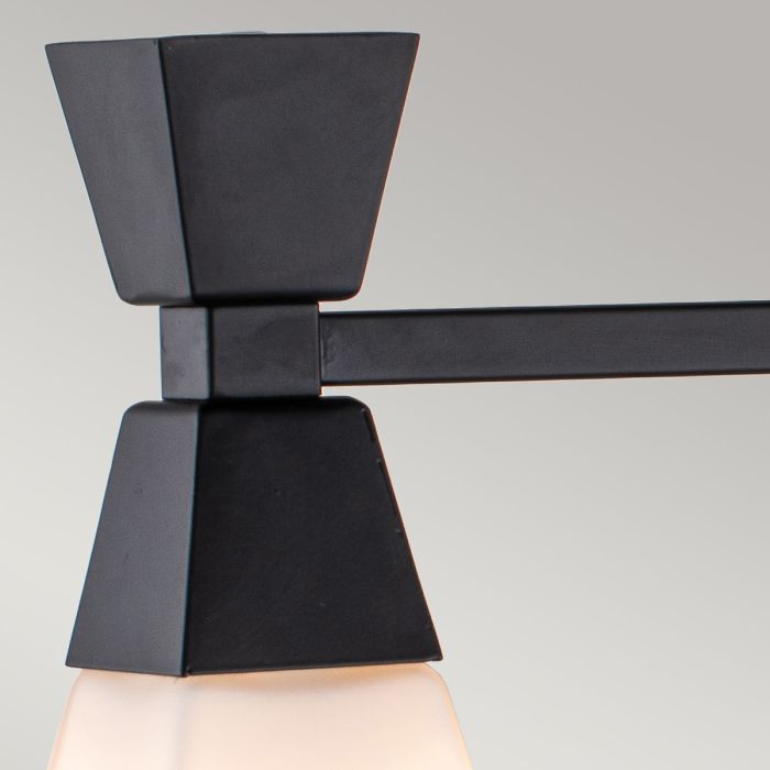 Bowtie 3lt Wall Light - Matte Black