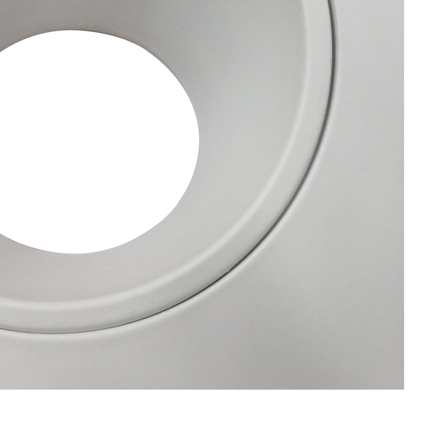 Brandon Recessed Downlight Square, 1 x GU10 (Max 12W), Matt White, Cut Out: 98mm, Lampholder Included by Mantra