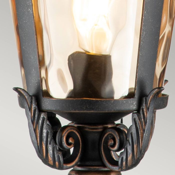 Baltimore 1 Light Large Wall Lantern - Weathered Bronze