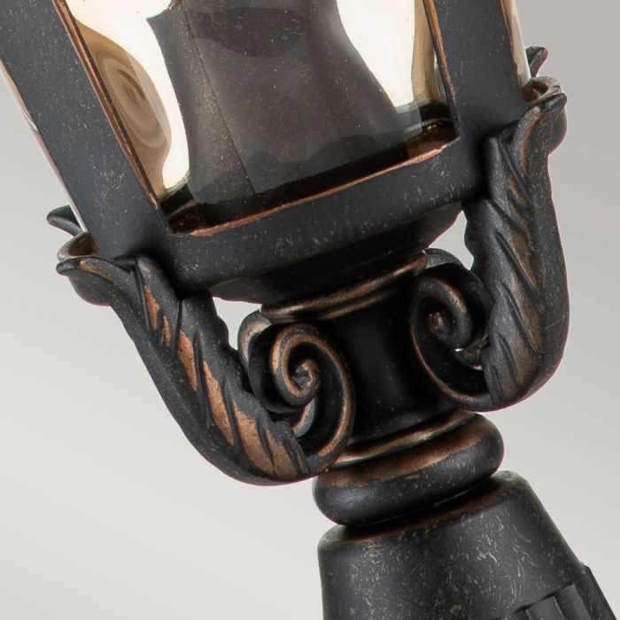 Baltimore 1 Light Medium Pedestal Lantern - Weathered Bronze