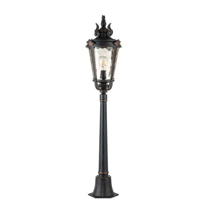 Baltimore 1 Light Medium Pillar - Weathered Bronze