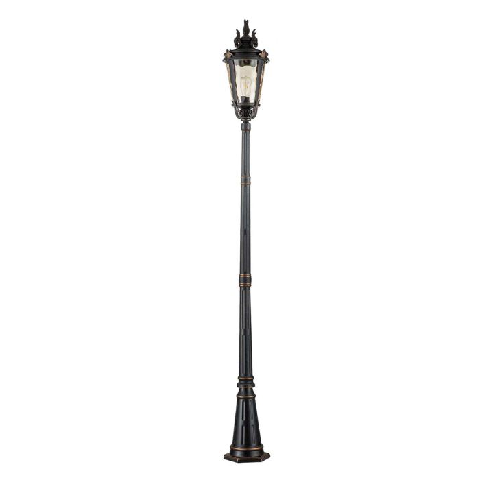 Baltimore 1 Light Large Lamp Post - Weathered Bronze