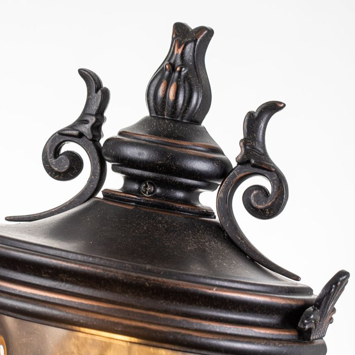 Baltimore 1 Light Medium Half Lantern - Weathered Bronze