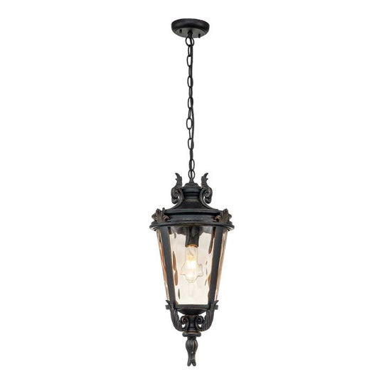 Baltimore 1 Light Large Chain Lantern - Weathered Bronze