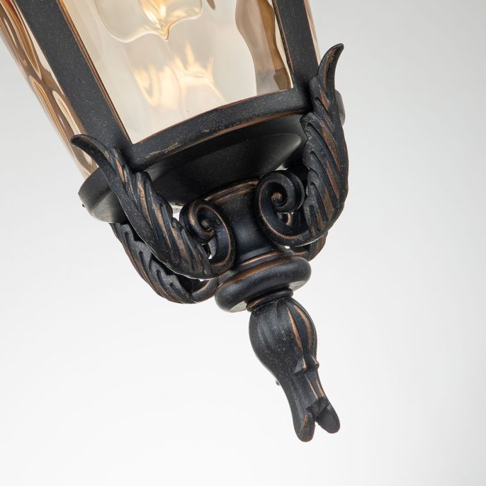 Baltimore 1 Light Large Chain Lantern - Weathered Bronze