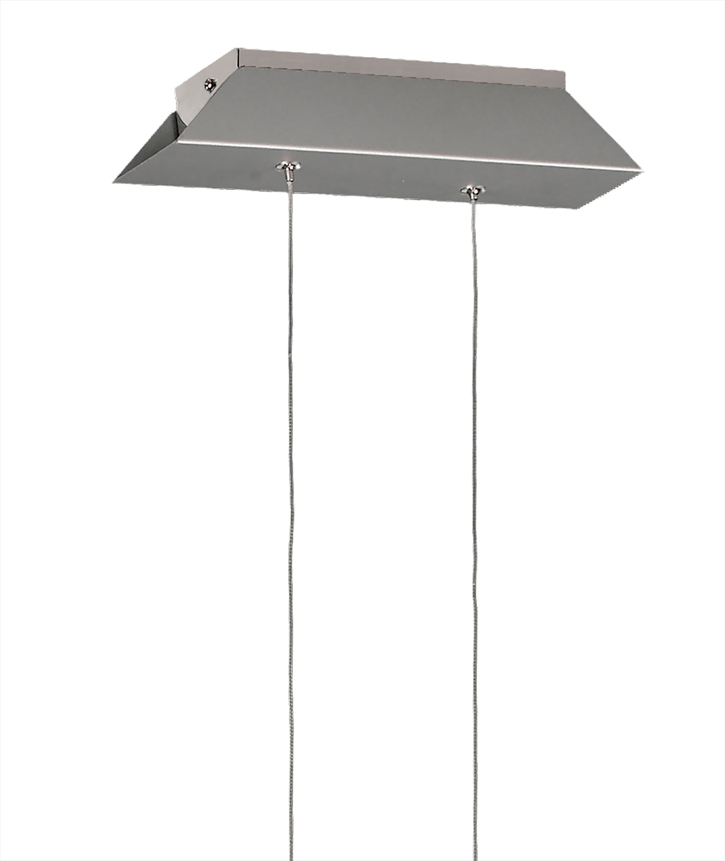 Bucle Linear Pendant 42W LED 3000K, 3650lm, SIlver, Polished Chrome, Frosted Acrylic, 3yrs Warranty by Mantra