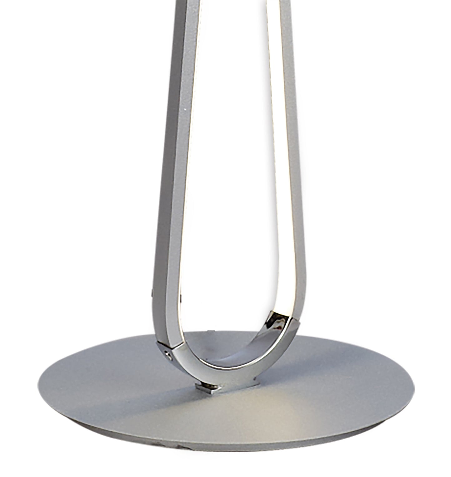 Bucle Floor Lamp 50W LED 3000K, 4300lm, Dimmable, Silver / Polished Chrome / / Frosted Acrylic, 3yrs Warranty by Mantra