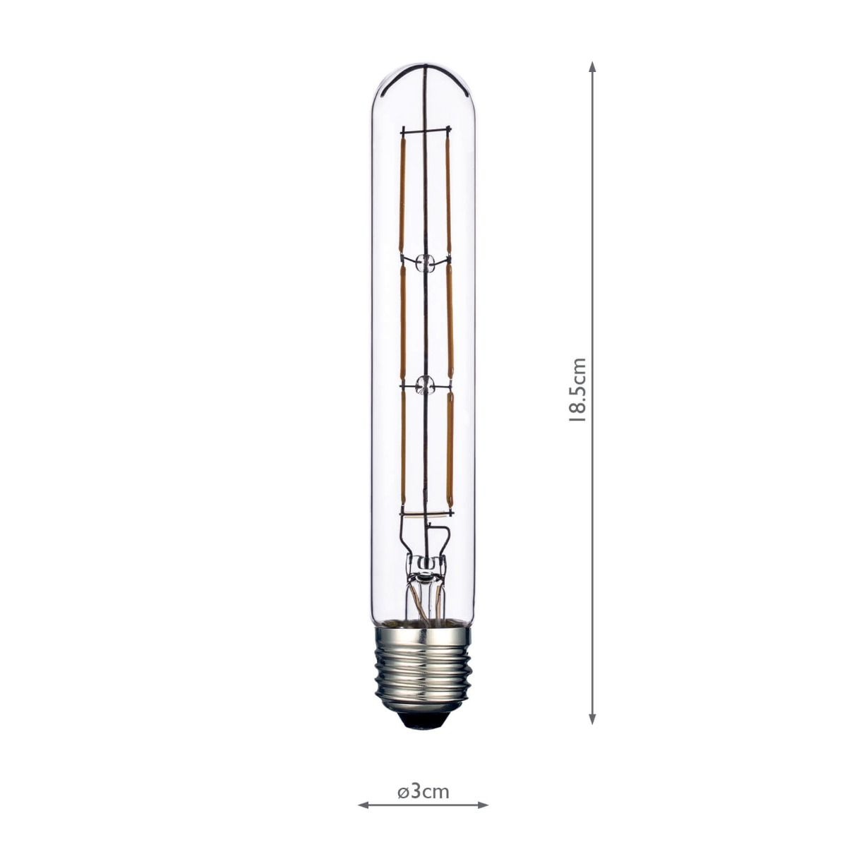 (Pack of 5) LED Tube Light Bulb (Lamp) ES/E27 6W 600LM