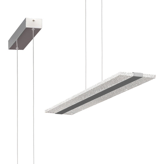 Burbuja Pendant Linear 120cm 48W LED 4000K, 3360lm, Chrome, 3yrs Warranty by Mantra