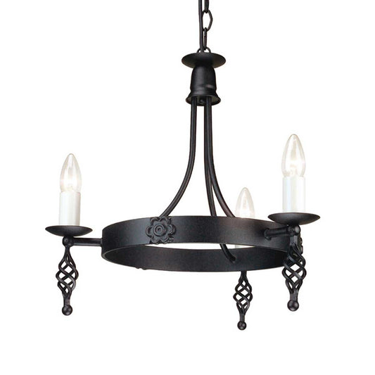 Belfry 3 Light Chandelier Black