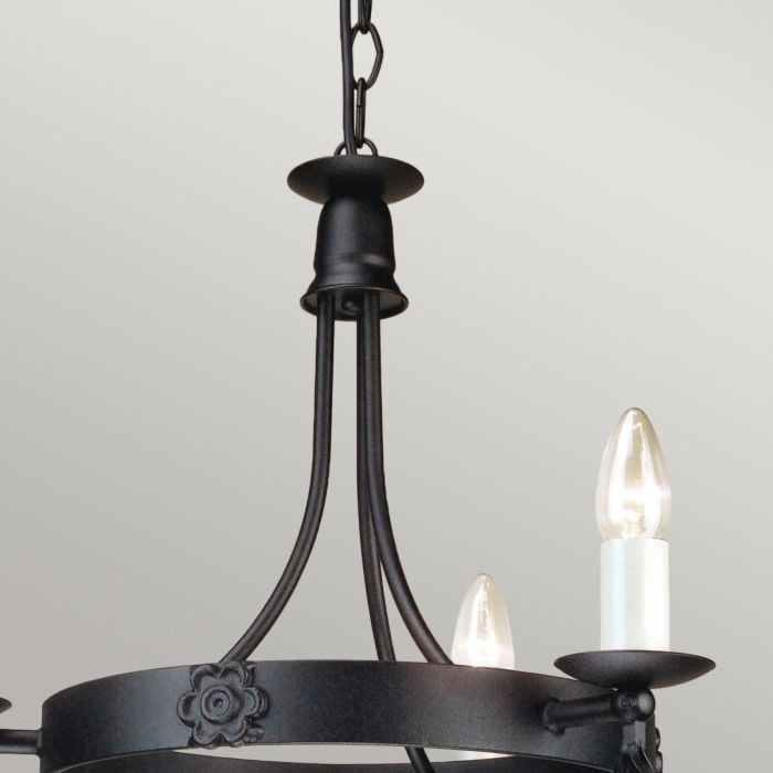 Belfry 3 Light Chandelier - Black