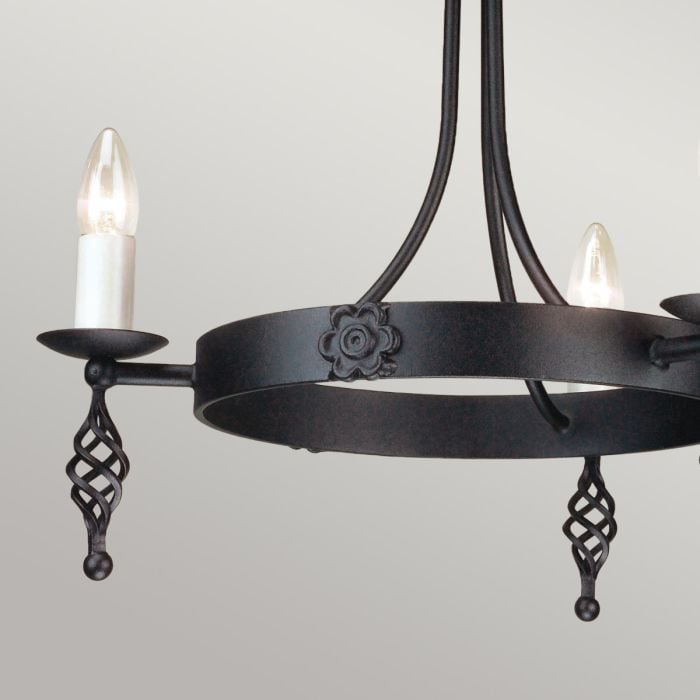 Belfry 3 Light Chandelier - Black
