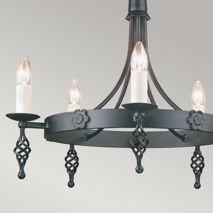 Belfry 5 Light Chandelier - Black