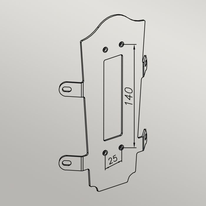 Corner Bracket 4 - Black