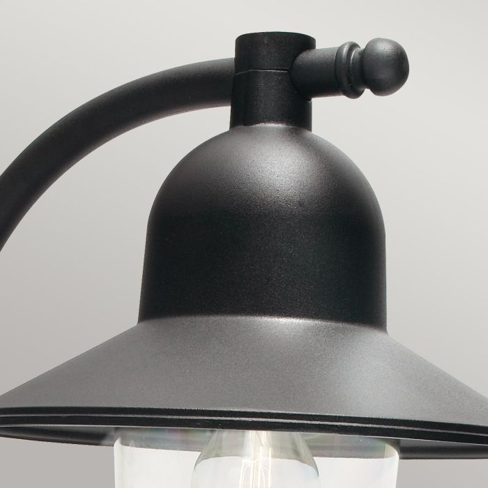 Como 1 Light Wall Lantern - Black