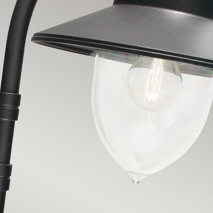 Como 1 Light Wall Lantern - Black