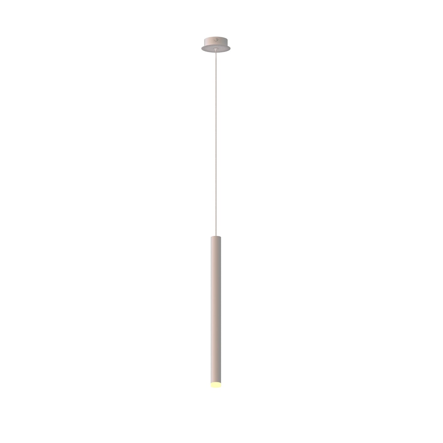 Cala 1 Light Pendant, 6W LED, 3000K, 420lm, Sand White, 3yrs Warranty by Mantra