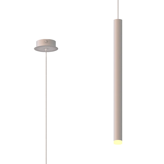 Cala 1 Light Pendant, 6W LED, 3000K, 420lm, Sand White, 3yrs Warranty by Mantra