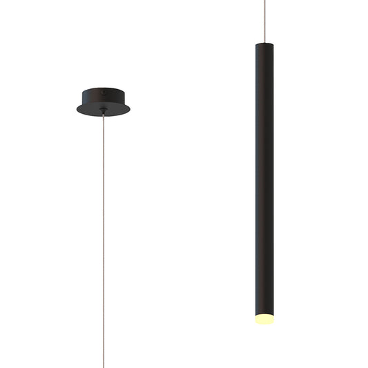 Cala 1 Light Pendant, 6W LED, 3000K, 420lm, Sand Black, 3yrs Warranty by Mantra