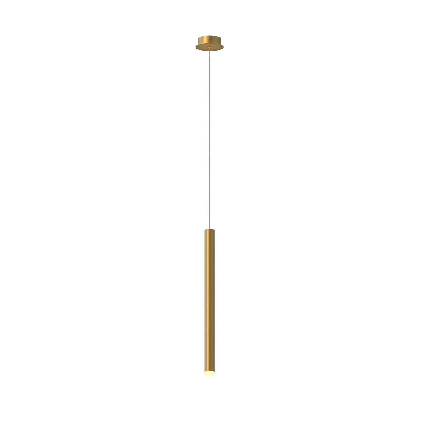 Cala 1 Light Pendant, 6W LED, 3000K, 420lm, Gold, 3yrs Warranty by Mantra