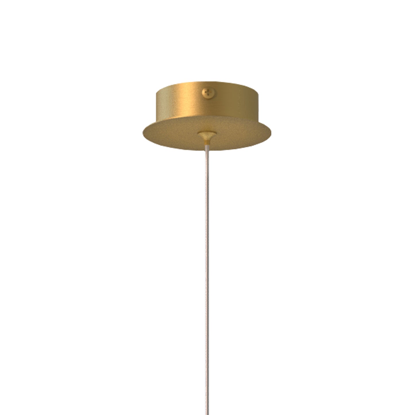 Cala 1 Light Pendant, 6W LED, 3000K, 420lm, Gold, 3yrs Warranty by Mantra