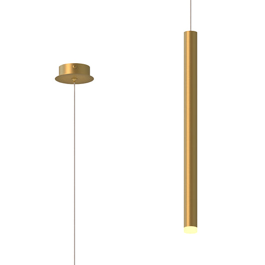 Cala 1 Light Pendant, 6W LED, 3000K, 420lm, Gold, 3yrs Warranty by Mantra